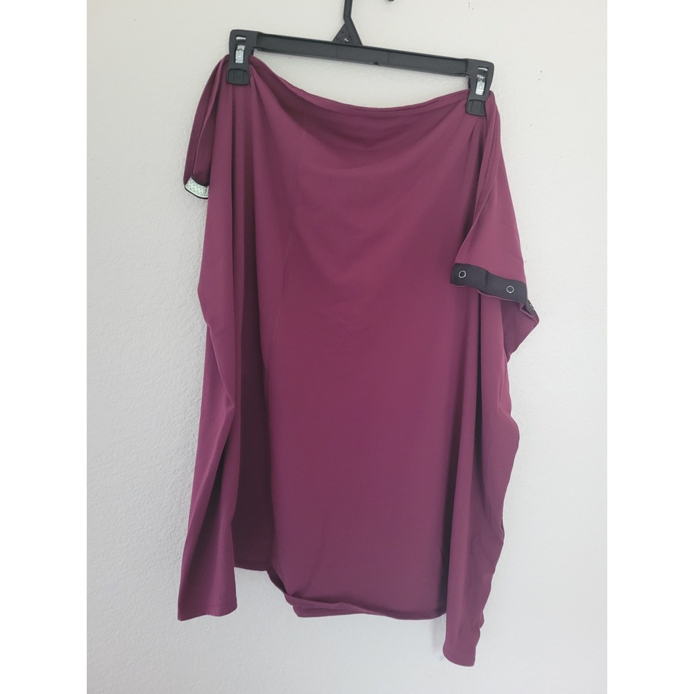 Lululemon Vinyasa Scarf Maroon Berry Snap Button Multi Way Wrap One Size O/S